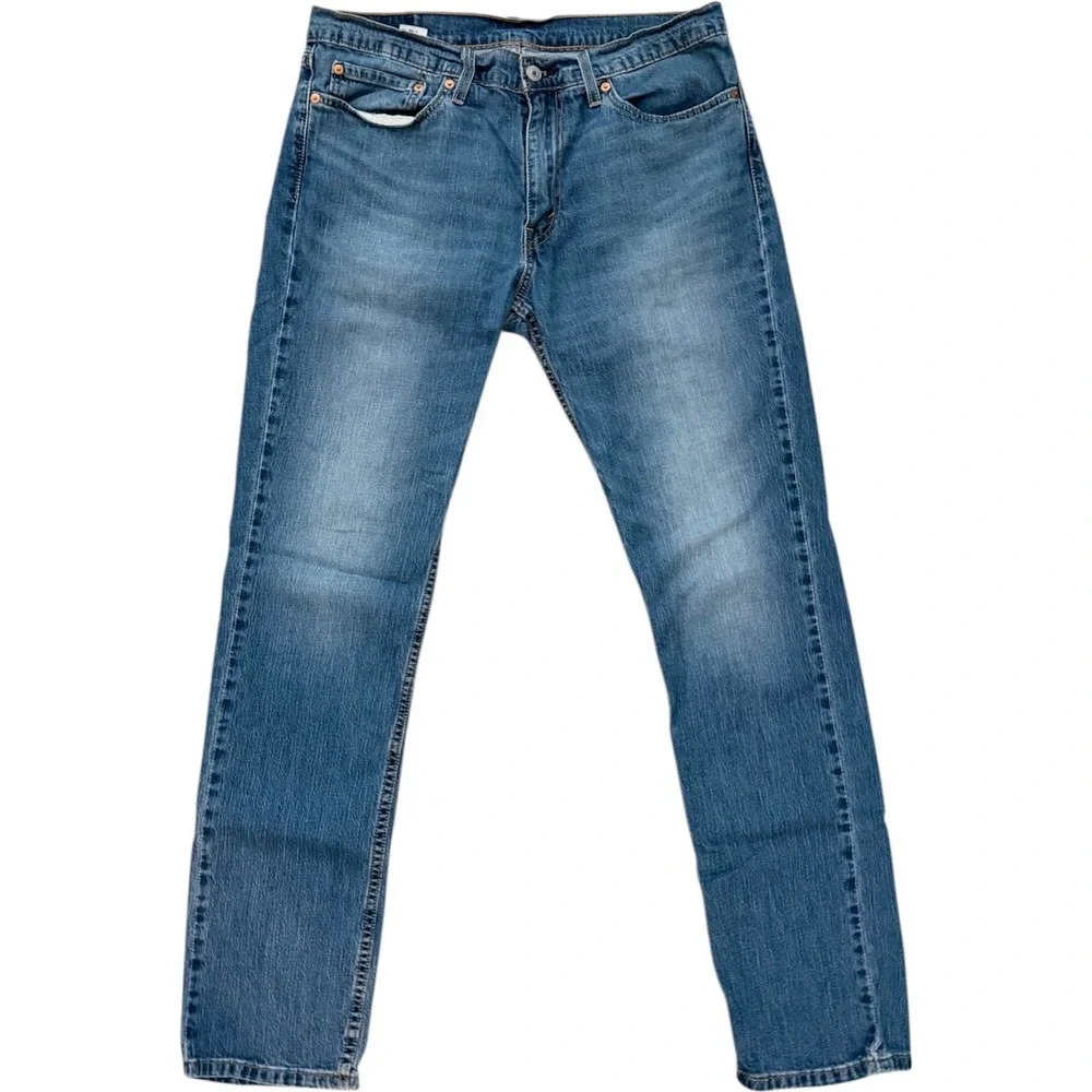 Levi's 511 Men's 34x34‎ Slim Fit Jeans Medium Wash Denim Red Tab Streetwear